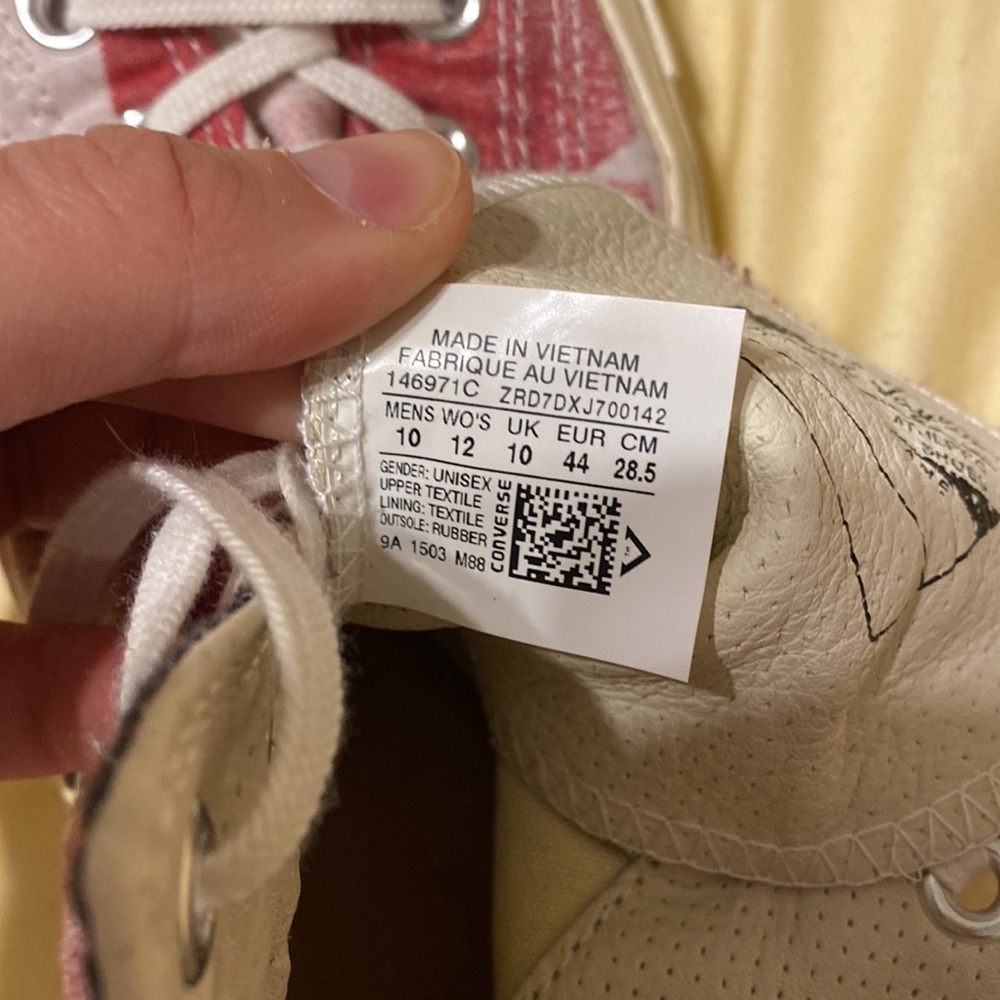 RARE Chuck Taylor 70 Converse sneakers American Flag Old Glory Unisex 10/12 - Picture 6 of 6
